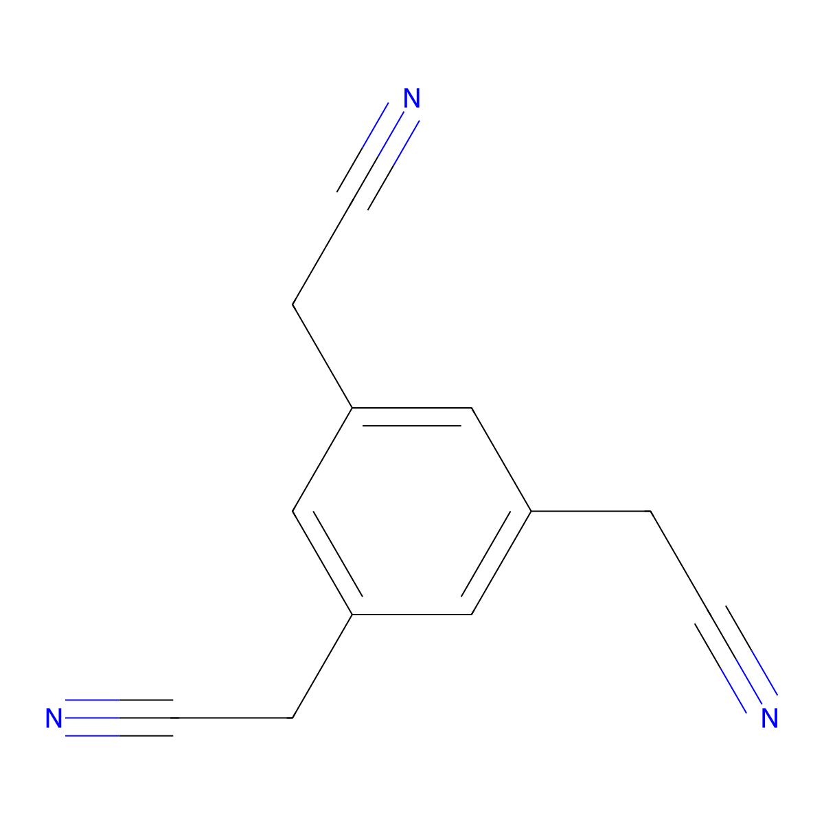 2,2',2''-(Benzene-1,3,5-triyl)triacetonitrile molecular structure, CAS 80935-59-7