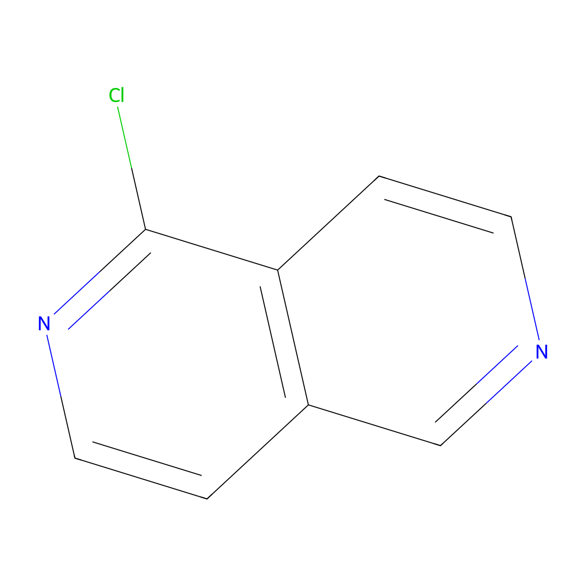 1-Chloro-2,6-naphthyridine molecular structure, CAS 80935-78-0