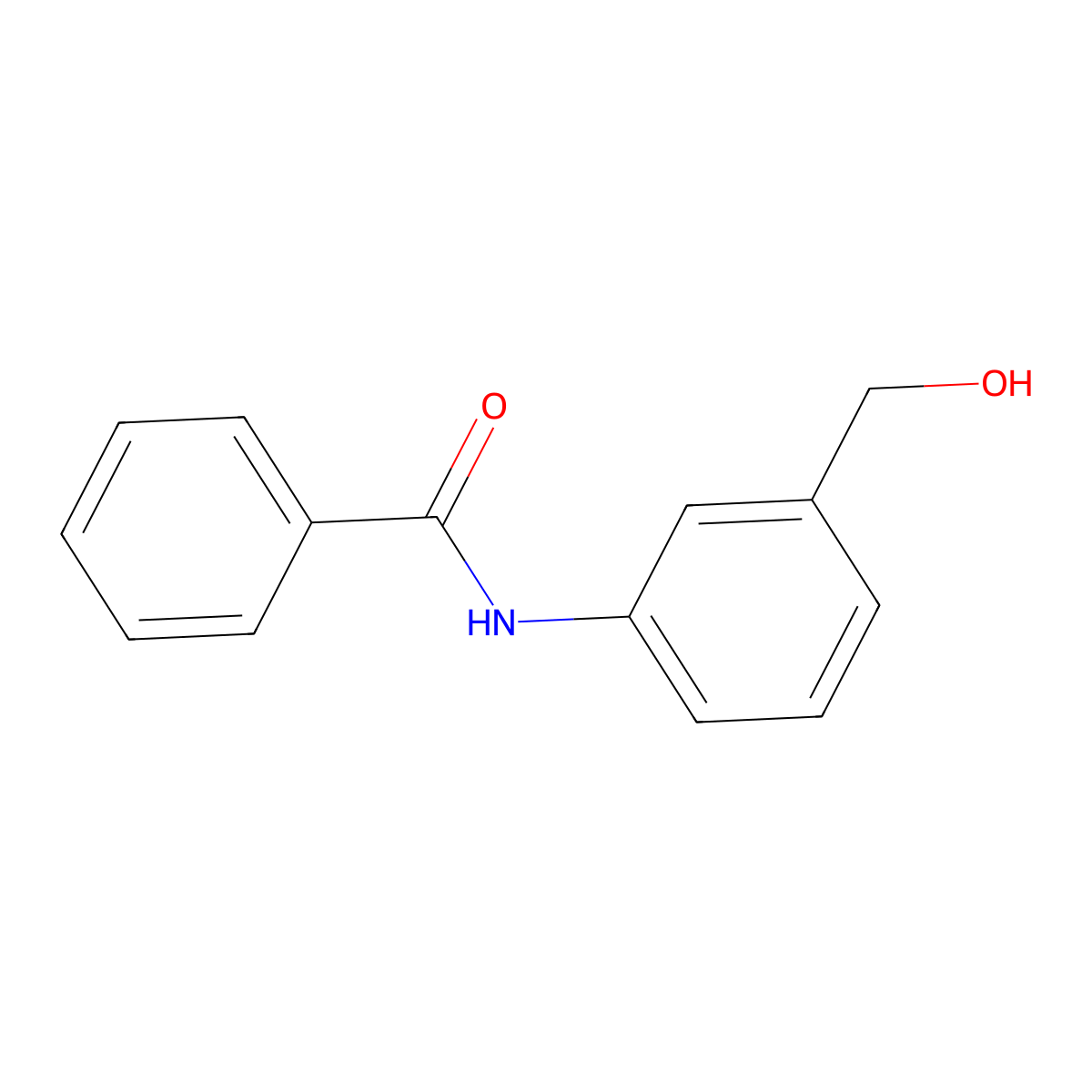 N-[3-(hydroxymethyl)phenyl]benzamide molecular structure, CAS 80936-65-8