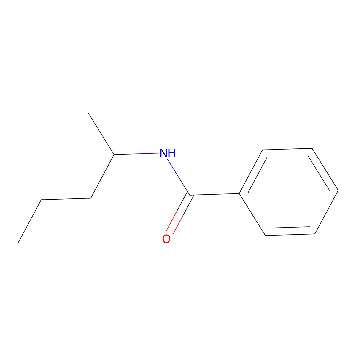 N-(1-methylbutyl)benzamide molecular structure, CAS 80936-85-2
