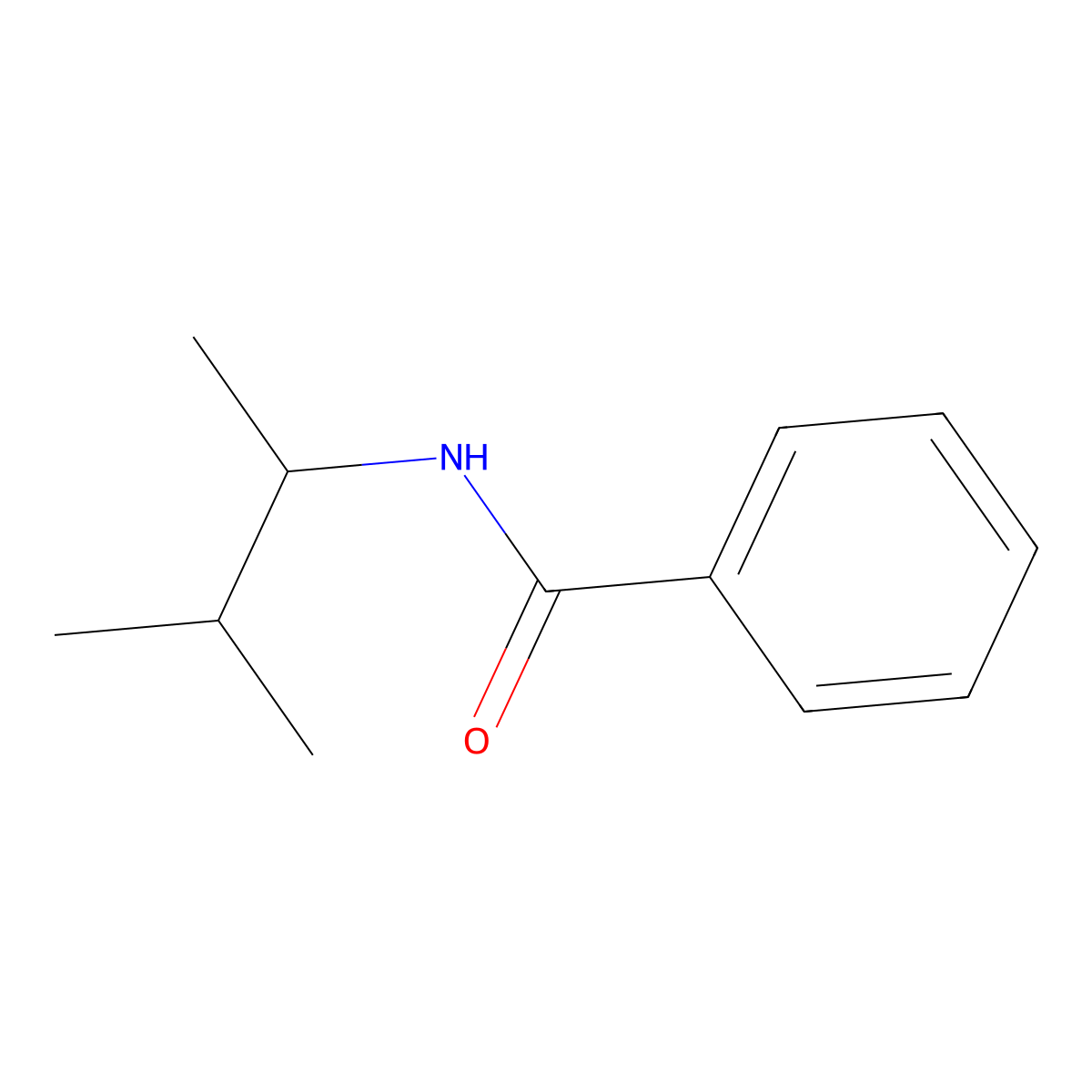 Benzamide, N-(1,2-dimethylpropyl)- molecular structure, CAS 80936-86-3
