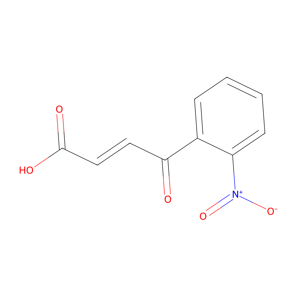 (2E)-4-(2-Nitrophenyl)-4-oxo-2-butenoic acid molecular structure, CAS 80937-24-2