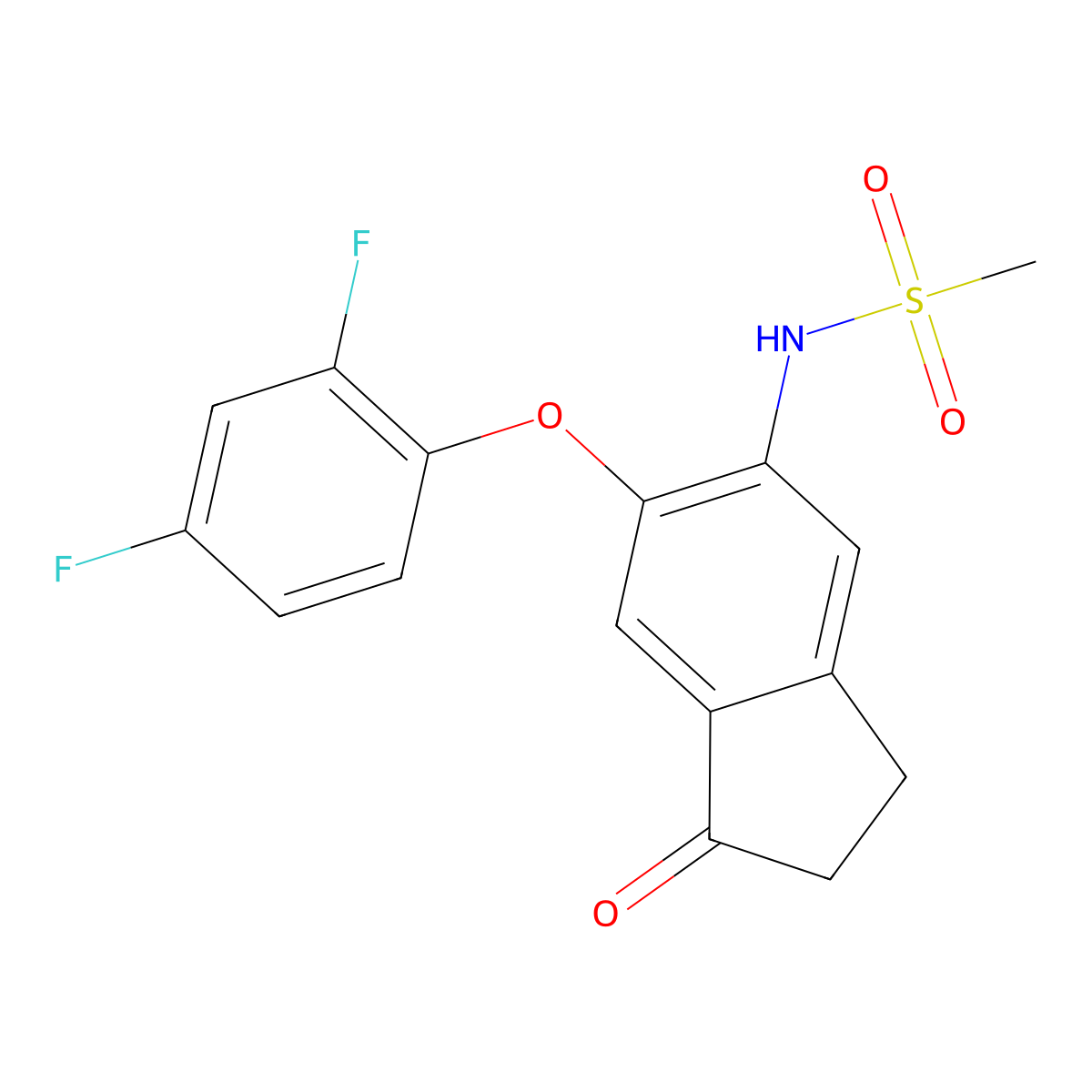 Flosulide molecular structure, CAS 80937-31-1