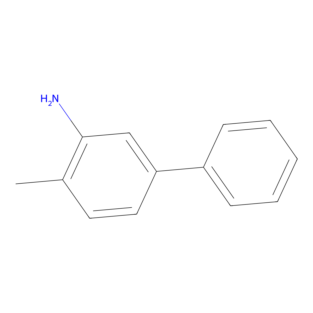 4-Methyl(1,1'-biphenyl)-3-amine molecular structure, CAS 80938-67-6