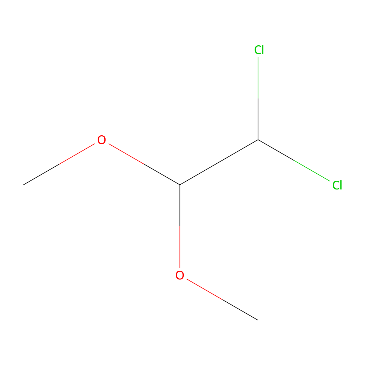 1,1-Dichloro-2,2-dimethoxyethane molecular structure, CAS 80944-06-5