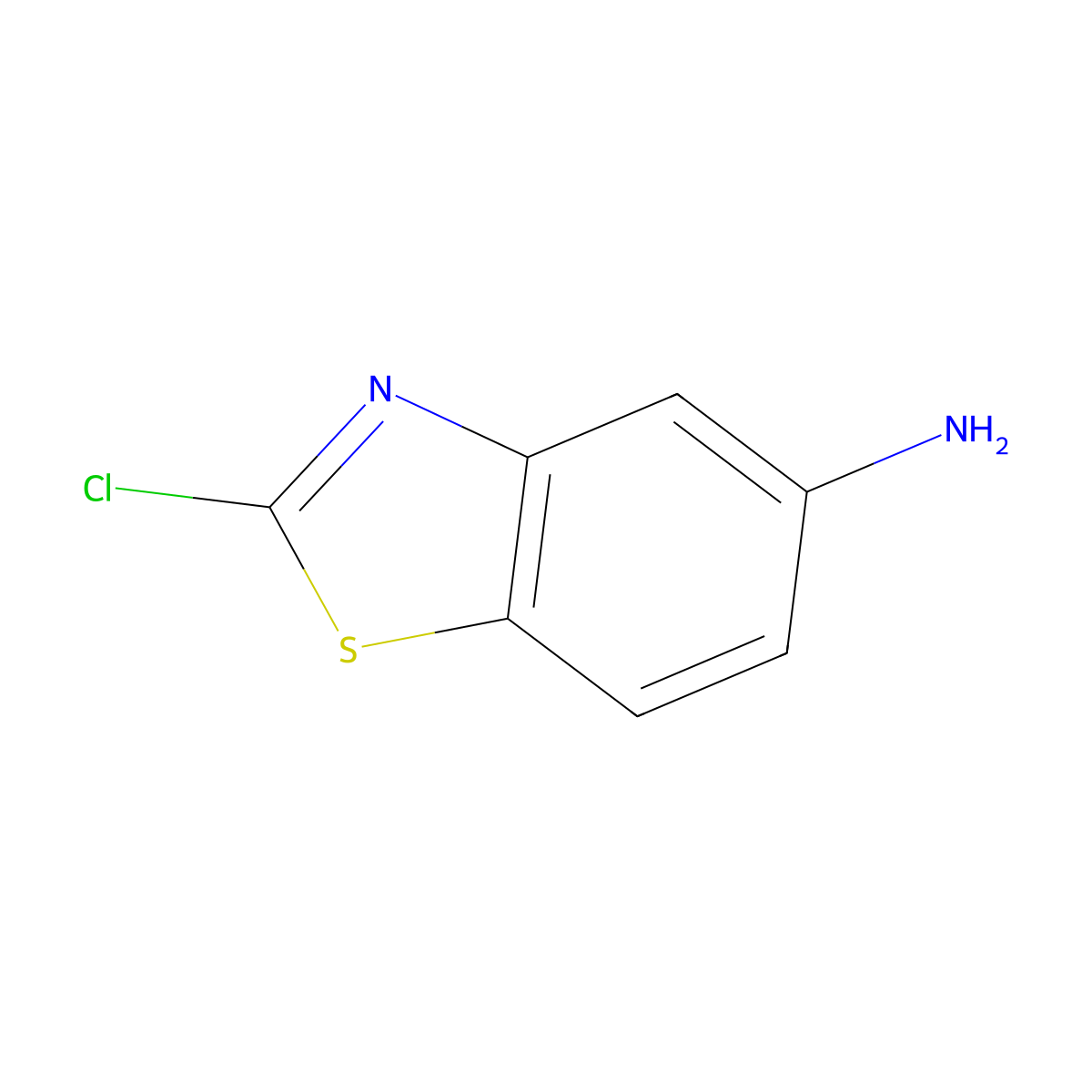 2-Chloro-1,3-benzothiazol-5-amine molecular structure, CAS 80945-82-0