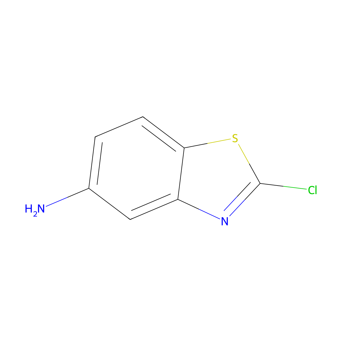 2-Chloro-1,3-benzothiazol-5-amine molecular structure, CAS 80945-82-0