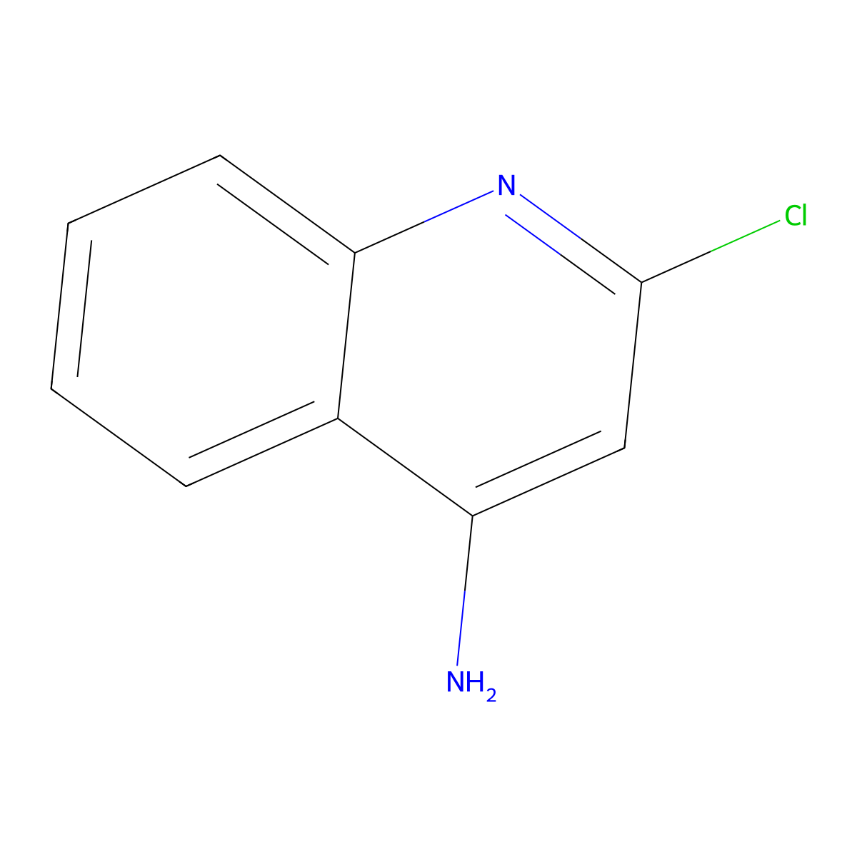 2-Chloroquinolin-4-amine molecular structure, CAS 80947-25-7