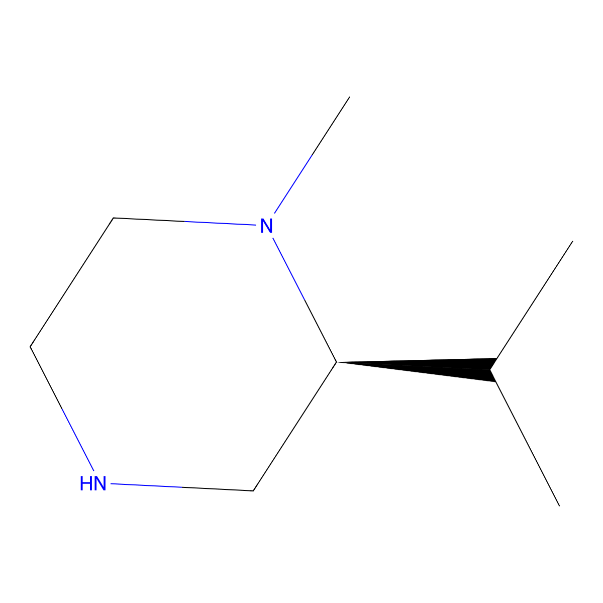 (2S)-1-Methyl-2-(propan-2-yl)piperazine molecular structure, CAS 80949-78-6