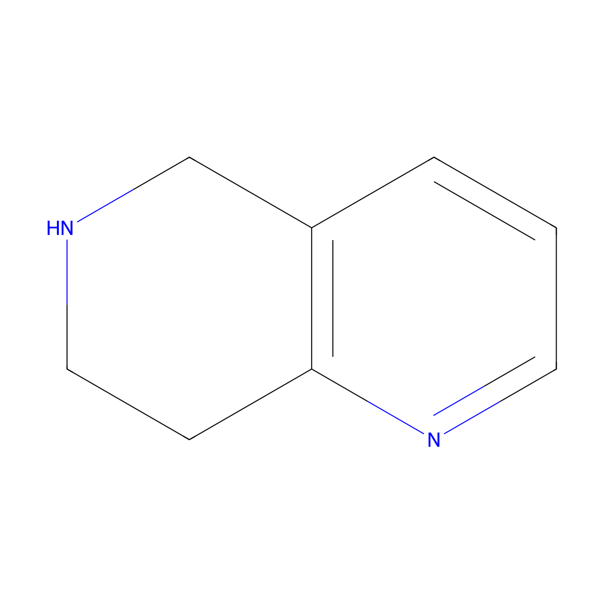 5,6,7,8-Tetrahydro-1,6-naphthyridine molecular structure, CAS 80957-68-2