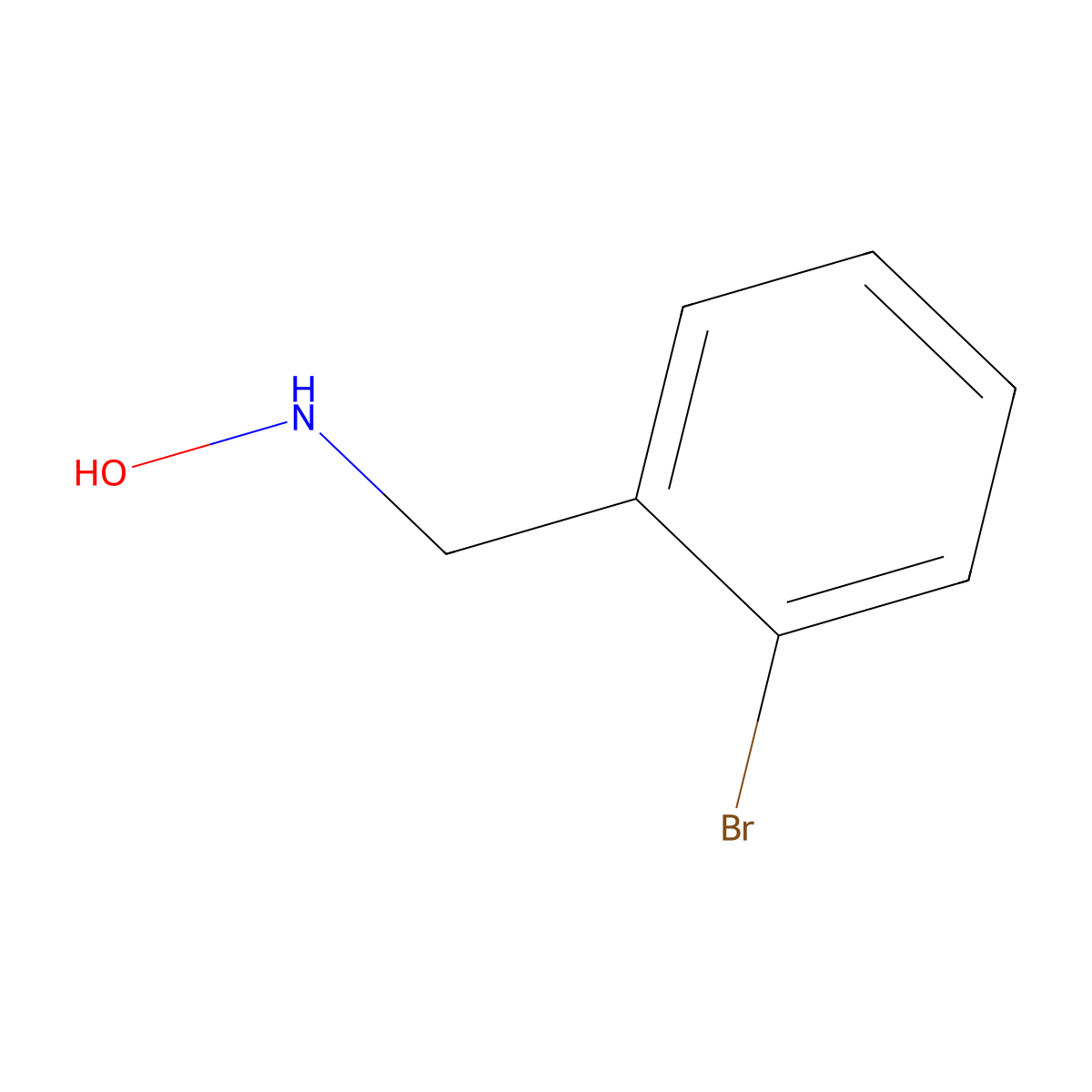 N-[(2-bromophenyl)methyl]hydroxylamine molecular structure, CAS 80959-22-4