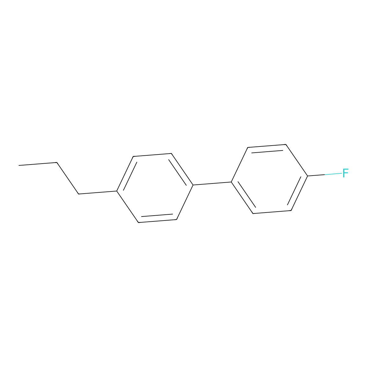 1-(4-Fluorophenyl)-4-propylbenzene molecular structure, CAS 80962-54-5