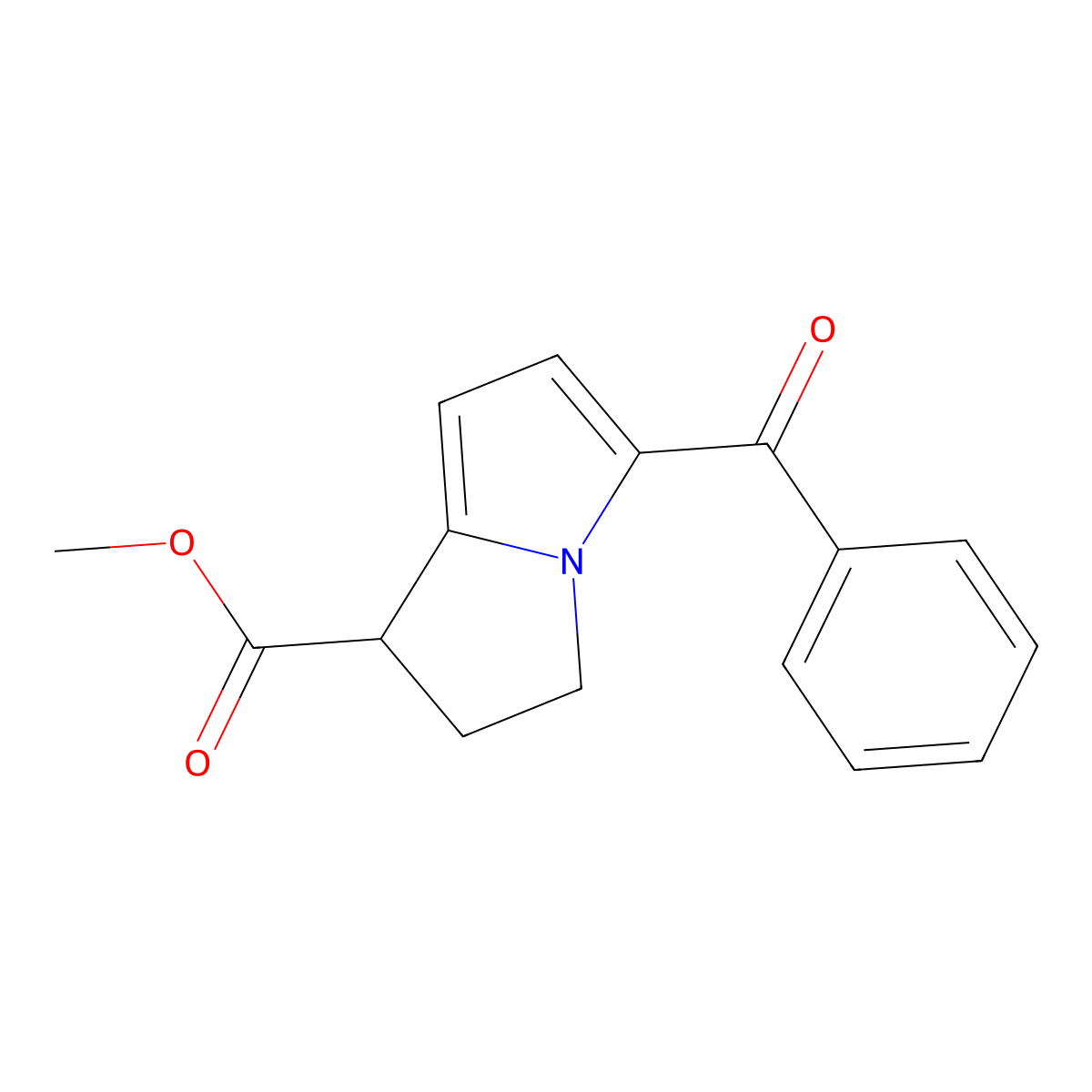 Ketorolac methyl ester molecular structure, CAS 80965-09-9