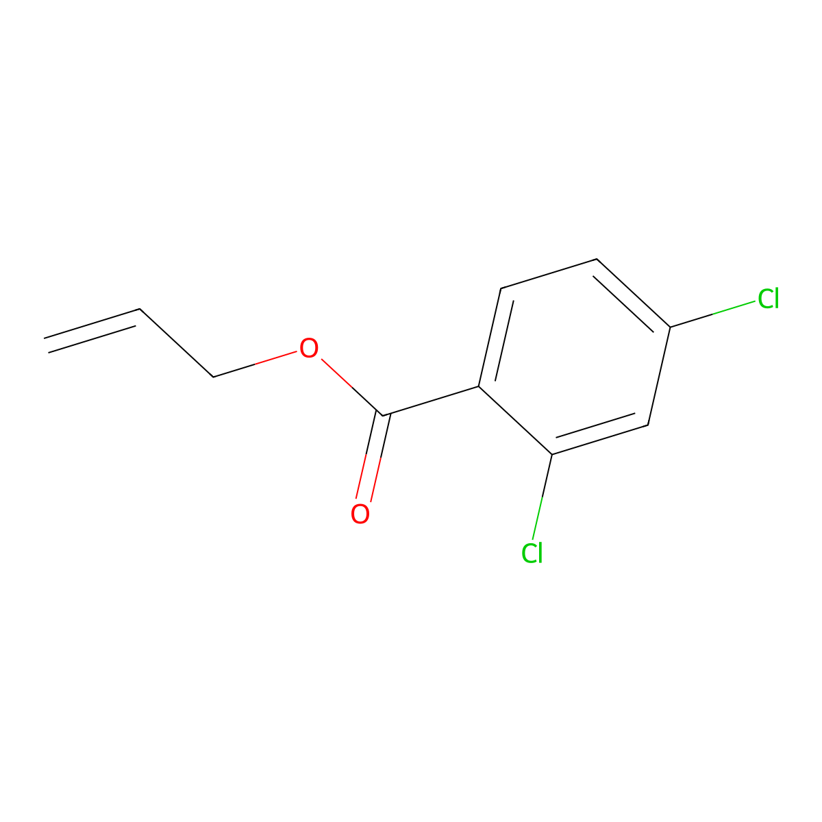 Prop-2-en-1-yl 2,4-dichlorobenzoate molecular structure, CAS 80981-50-6