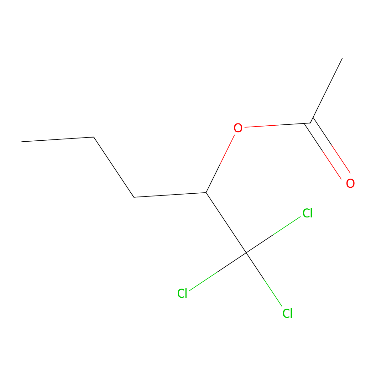 1,1,1-Trichloropentan-2-yl acetate molecular structure, CAS 80982-62-3