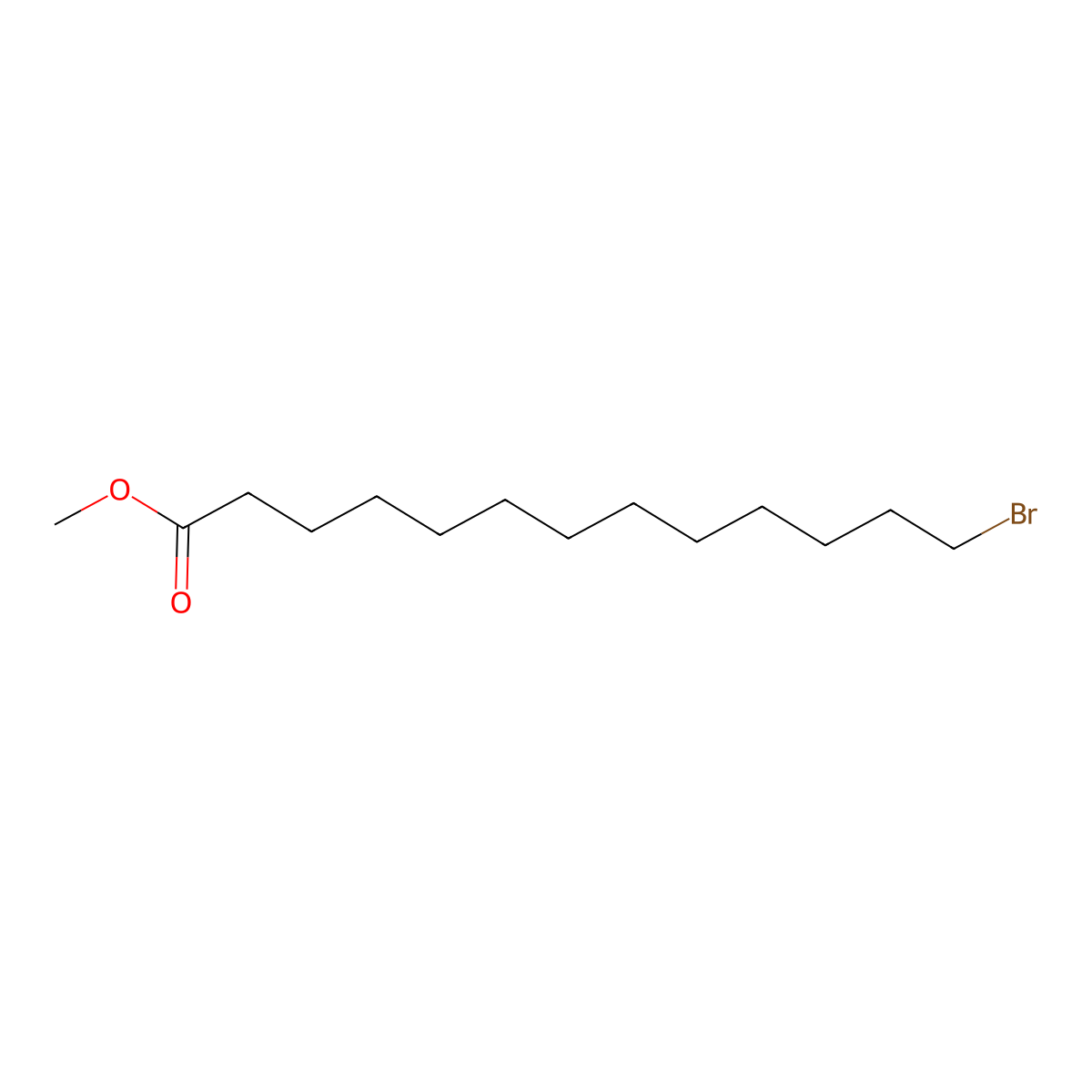 Methyl 13-bromotridecanoate molecular structure, CAS 80982-86-1