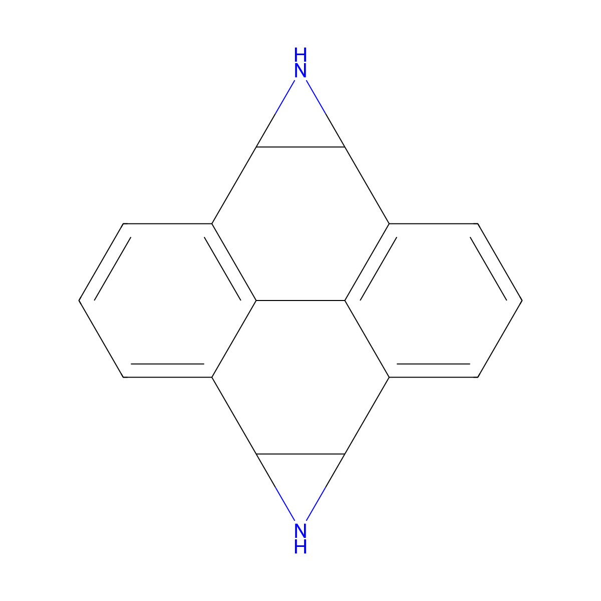 Pyrene-1,2:6,7-bisimine molecular structure, CAS 80984-66-3