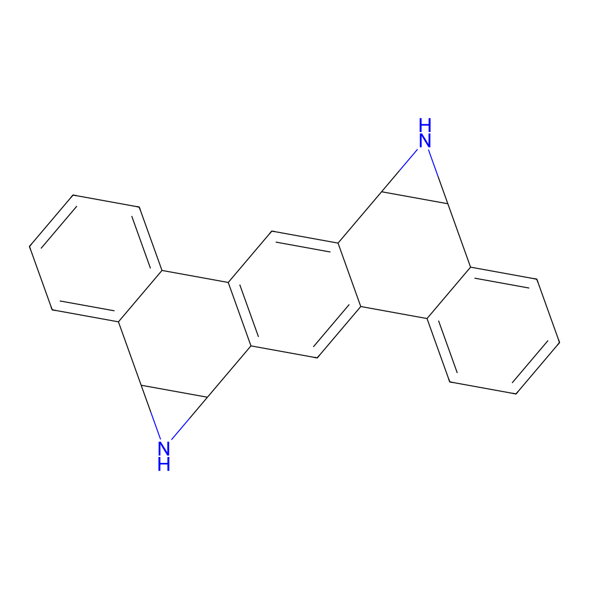 Dibenz(a,h)anthracene-5,6:12,13-bisimine molecular structure, CAS 80984-67-4