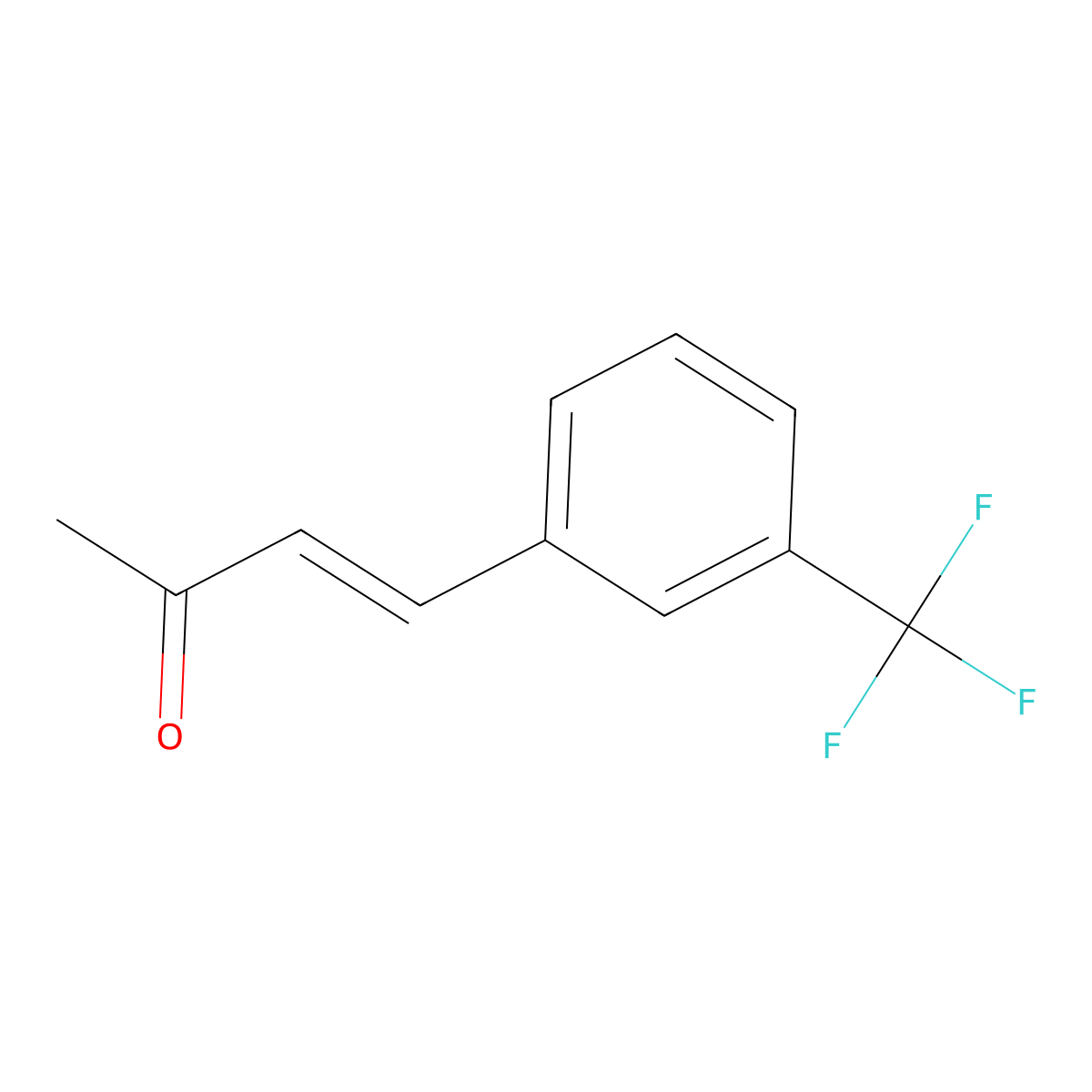 3-Buten-2-one, 4-(3-trifluoromethylphenyl)- molecular structure, CAS 80992-92-3