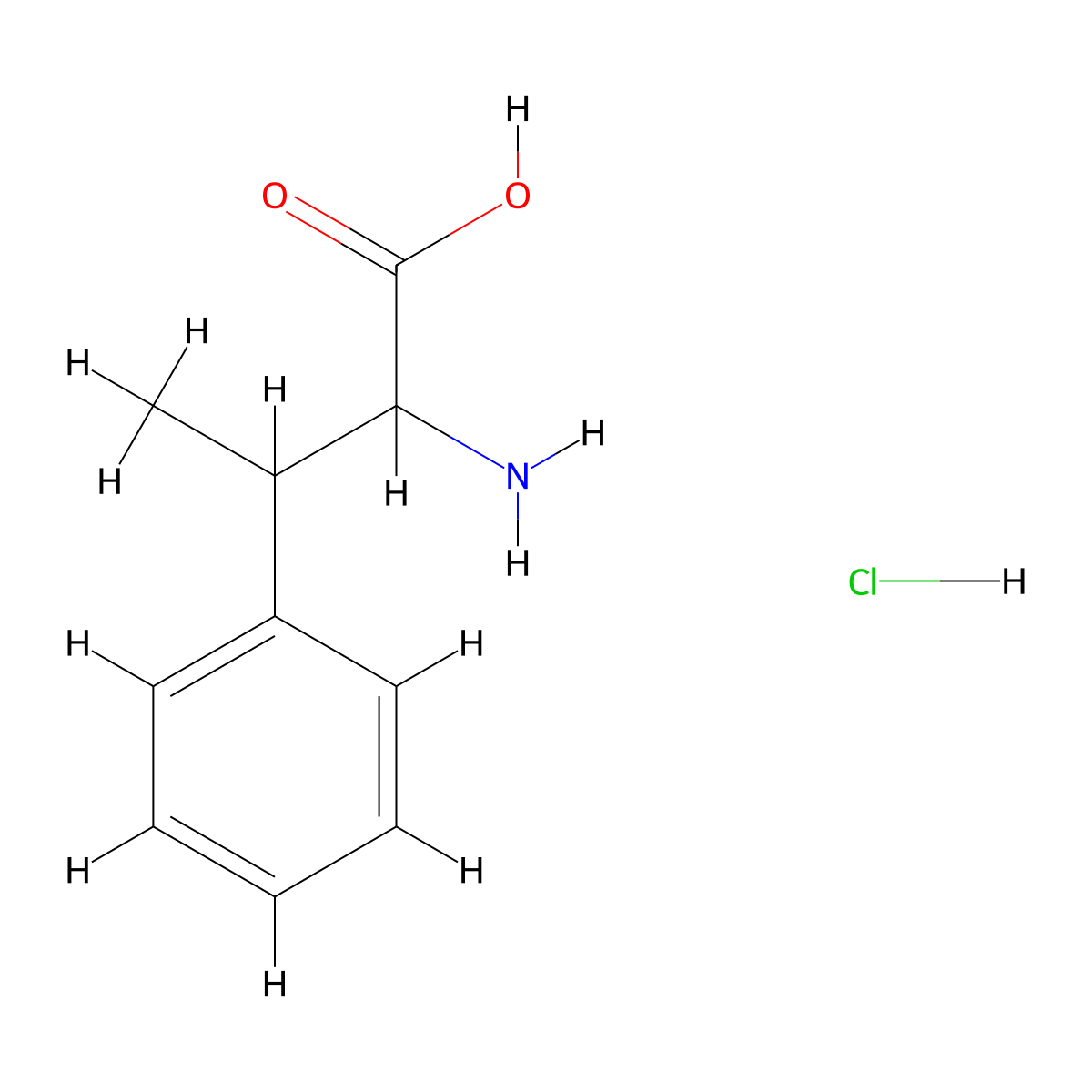 2-Amino-3-phenylbutanoic acid hydrochloride molecular structure, CAS 80997-87-1