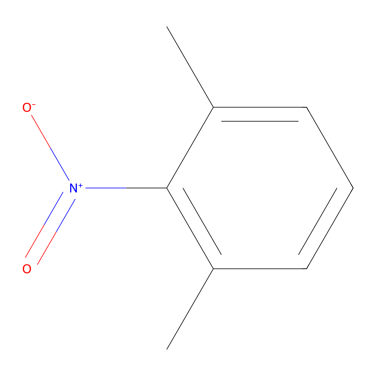 2,6-Dimethylnitrobenzene molecular structure, CAS 81-20-9