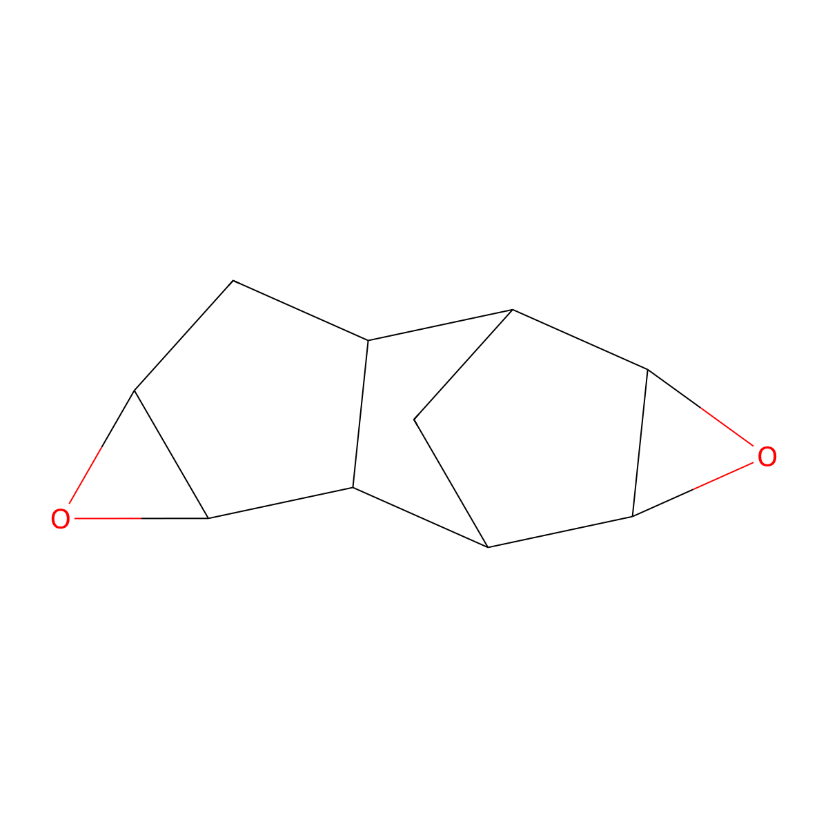 Dicyclopentadiene dioxide molecular structure, CAS 81-21-0