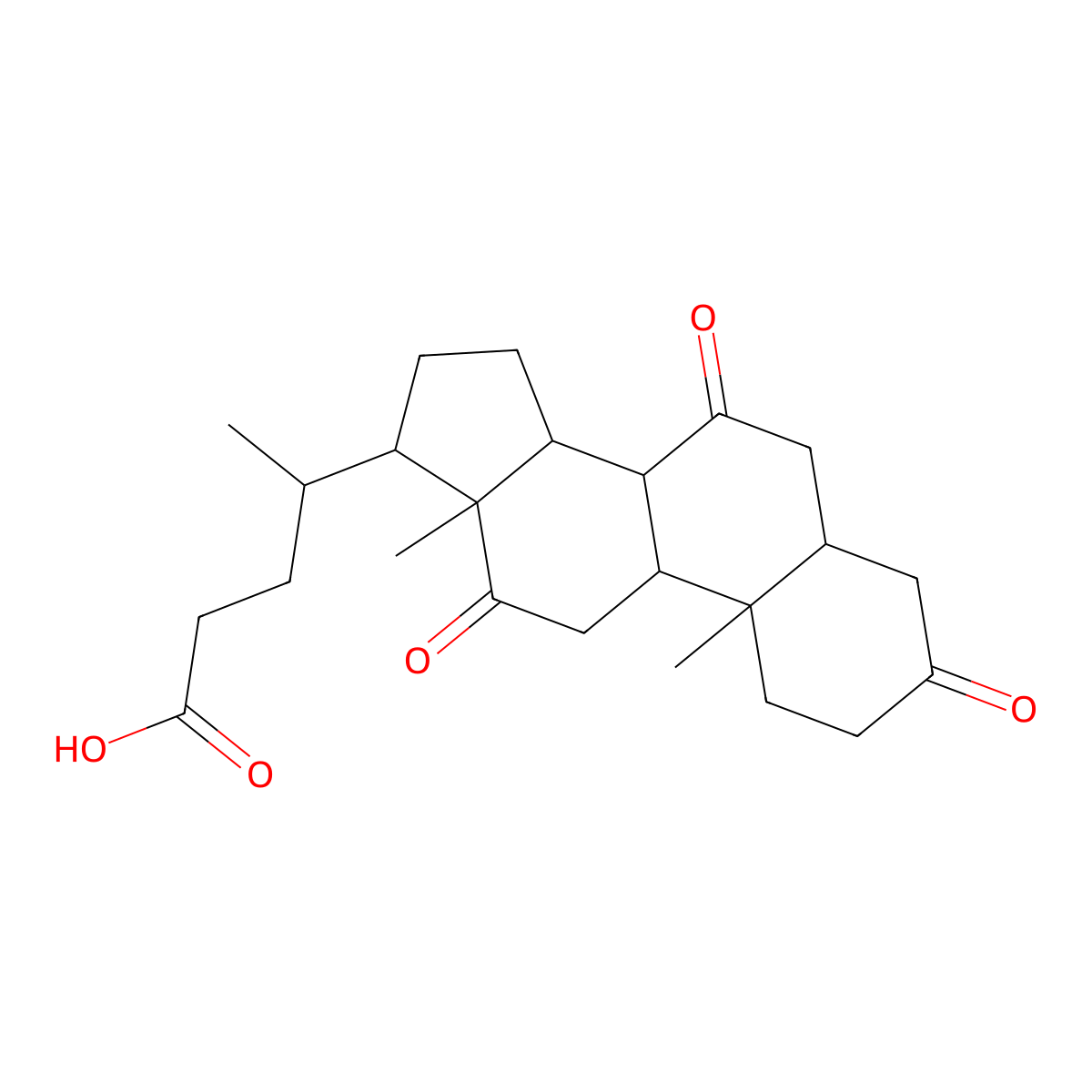 Dehydrocholic Acid molecular structure, CAS 81-23-2