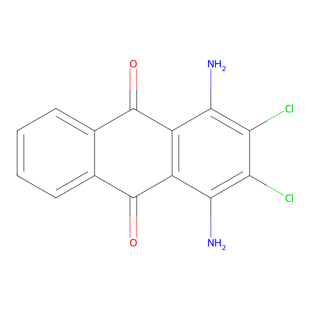 Disperse Violet 28 molecular structure, CAS 81-42-5