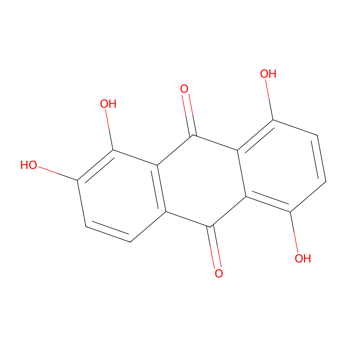 Quinalizarin molecular structure, CAS 81-61-8