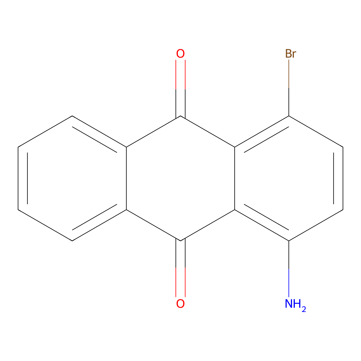 1-Amino-4-bromoanthraquinone molecular structure, CAS 81-62-9