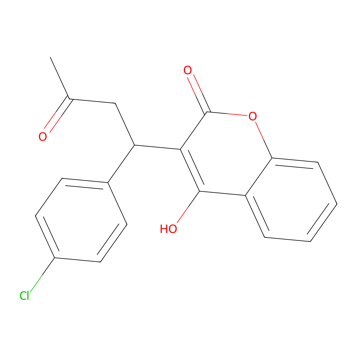 (+-)-Coumachlor molecular structure, CAS 81-82-3