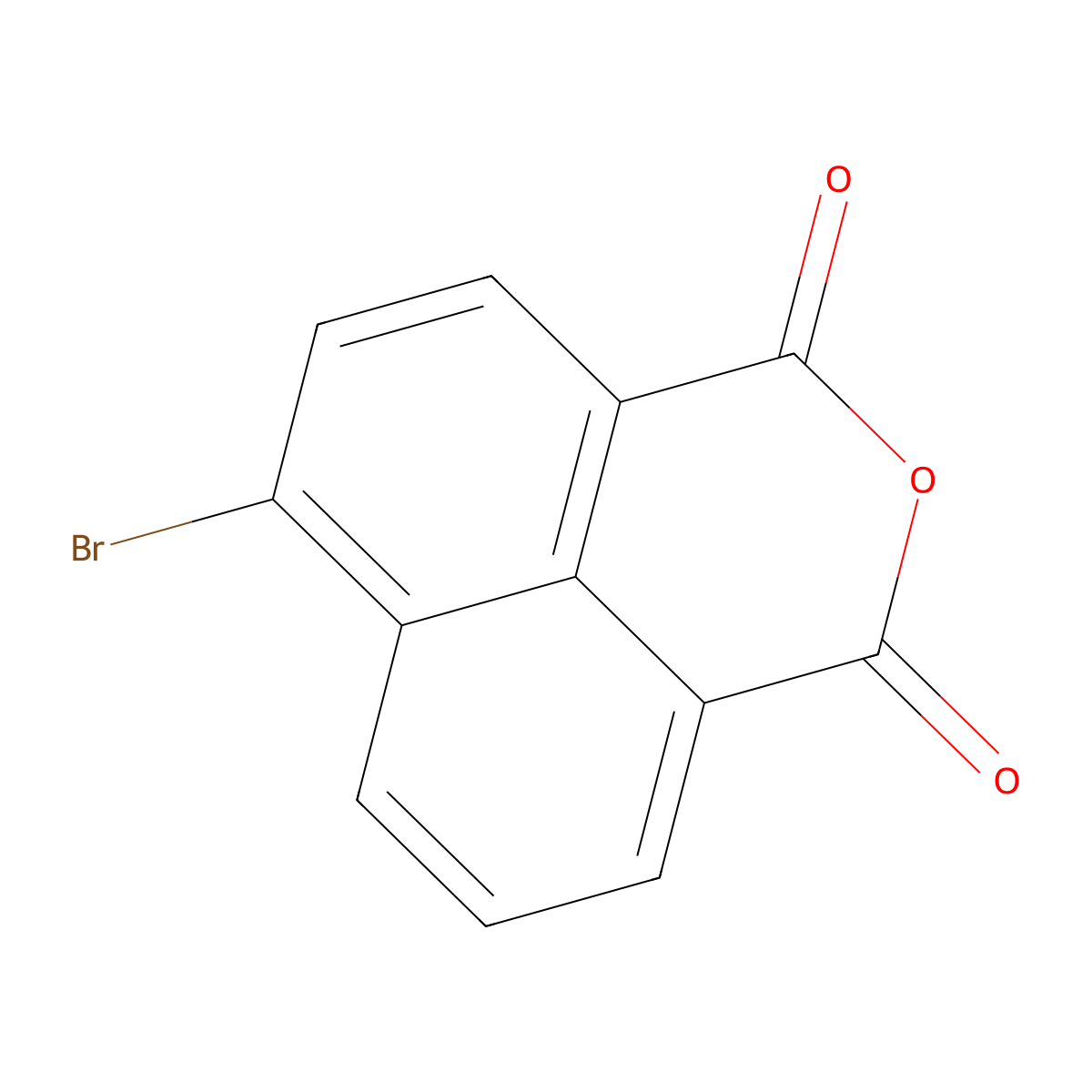 1H,3H-Naphtho(1,8-cd)pyran-1,3-dione, 6-bromo- molecular structure, CAS 81-86-7