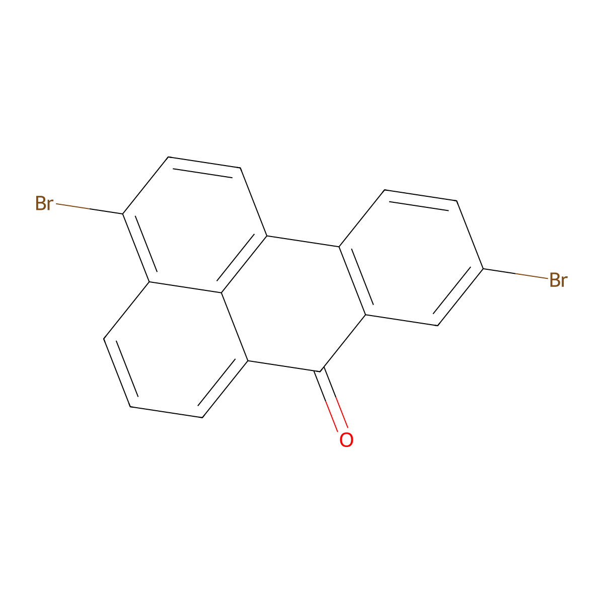 7H-Benz(de)anthracen-7-one, 3,9-dibromo- molecular structure, CAS 81-98-1
