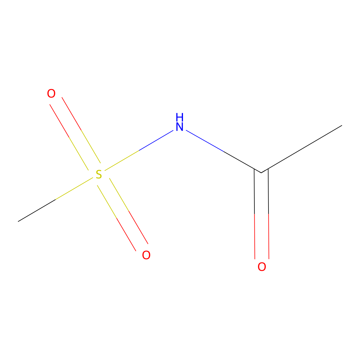 Acetamide, N-(methylsulfonyl)- molecular structure, CAS 81005-29-0