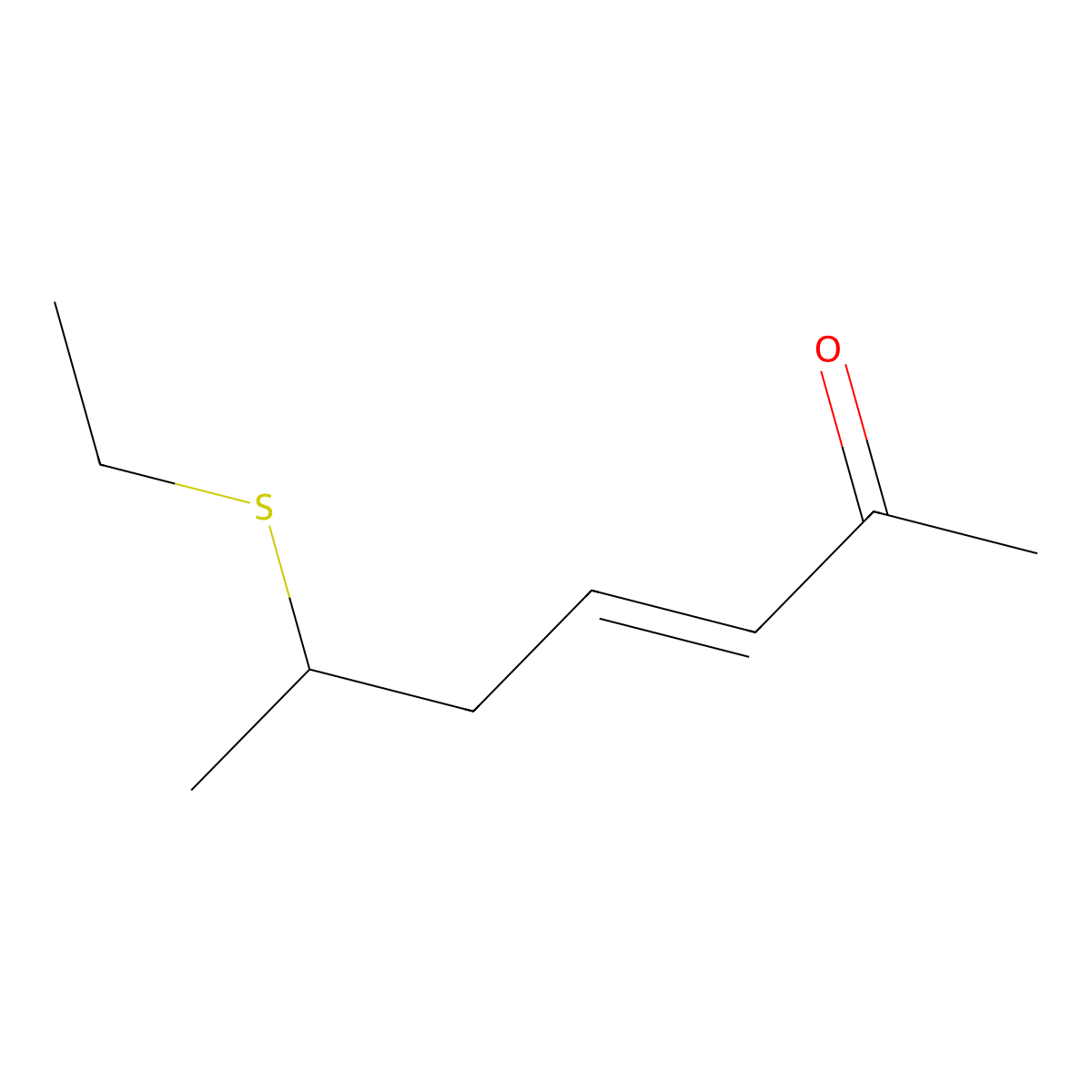 6-(Ethylthio)hept-3-EN-2-one molecular structure, CAS 81008-52-8