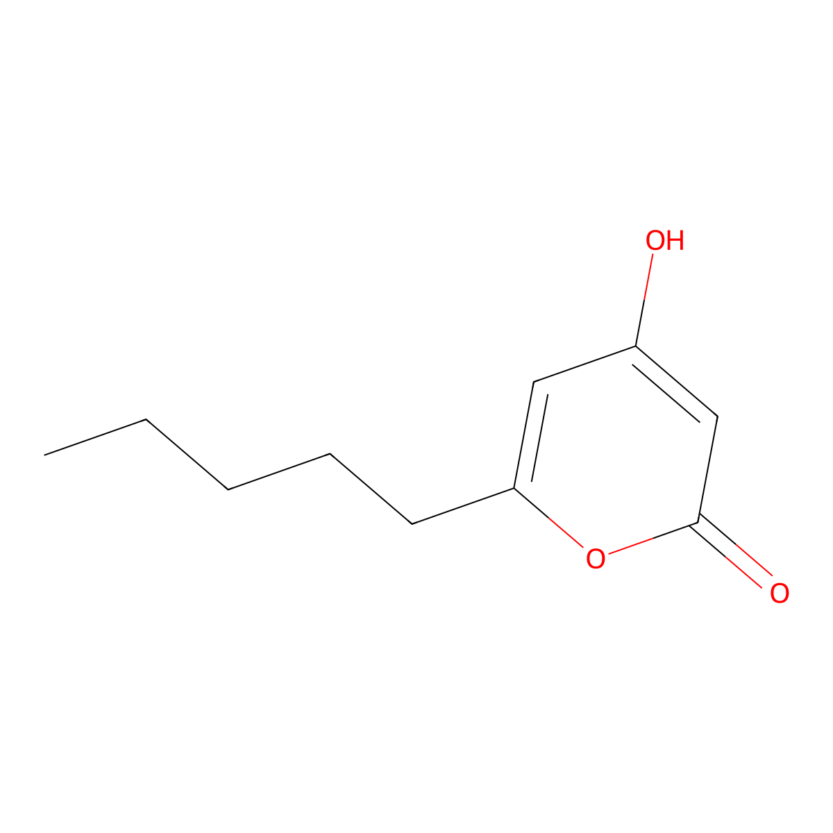 4-Hydroxy-6-pentyl-2H-pyran-2-one molecular structure, CAS 81017-02-9