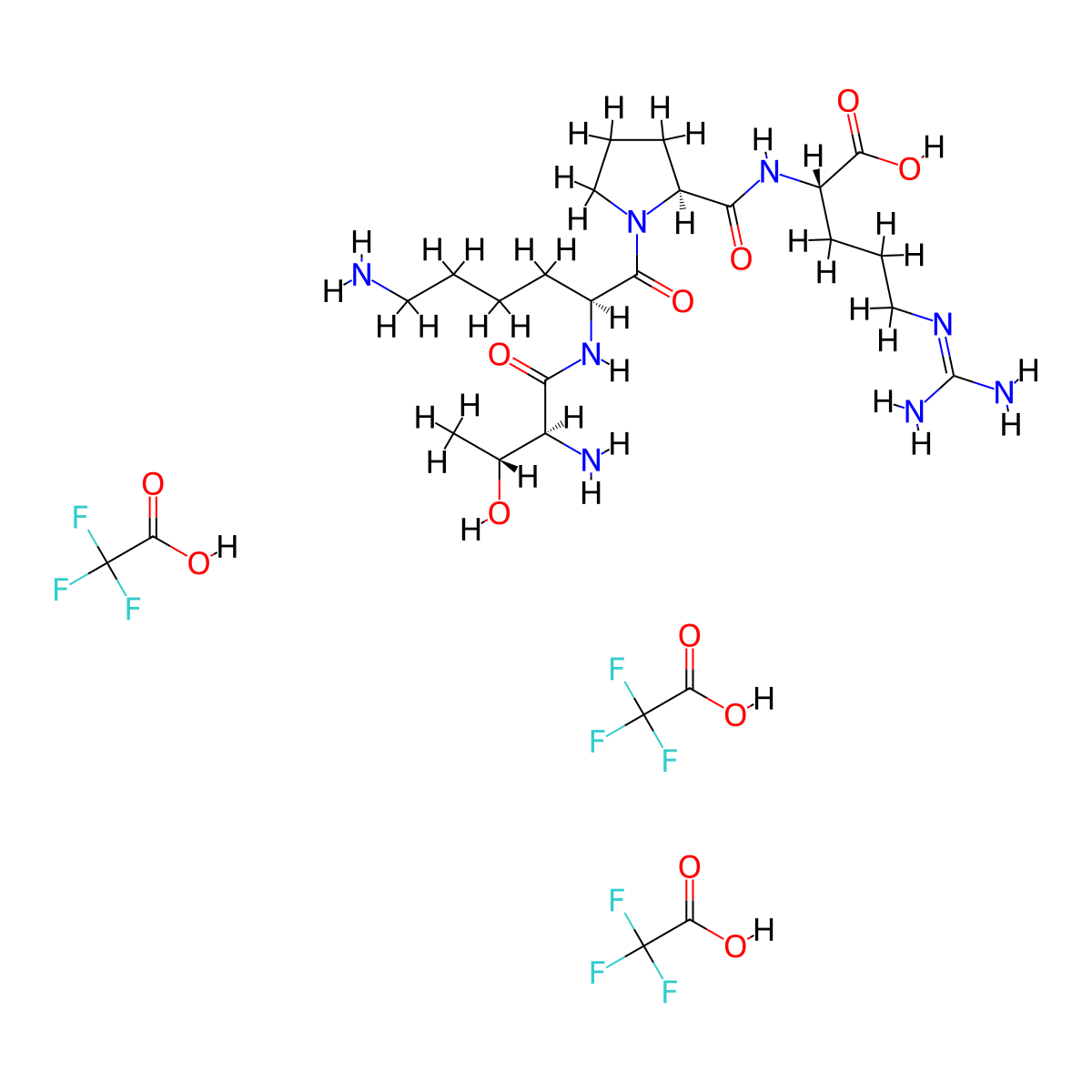 Tuftsin 3TFA molecular structure, CAS 81019-03-6