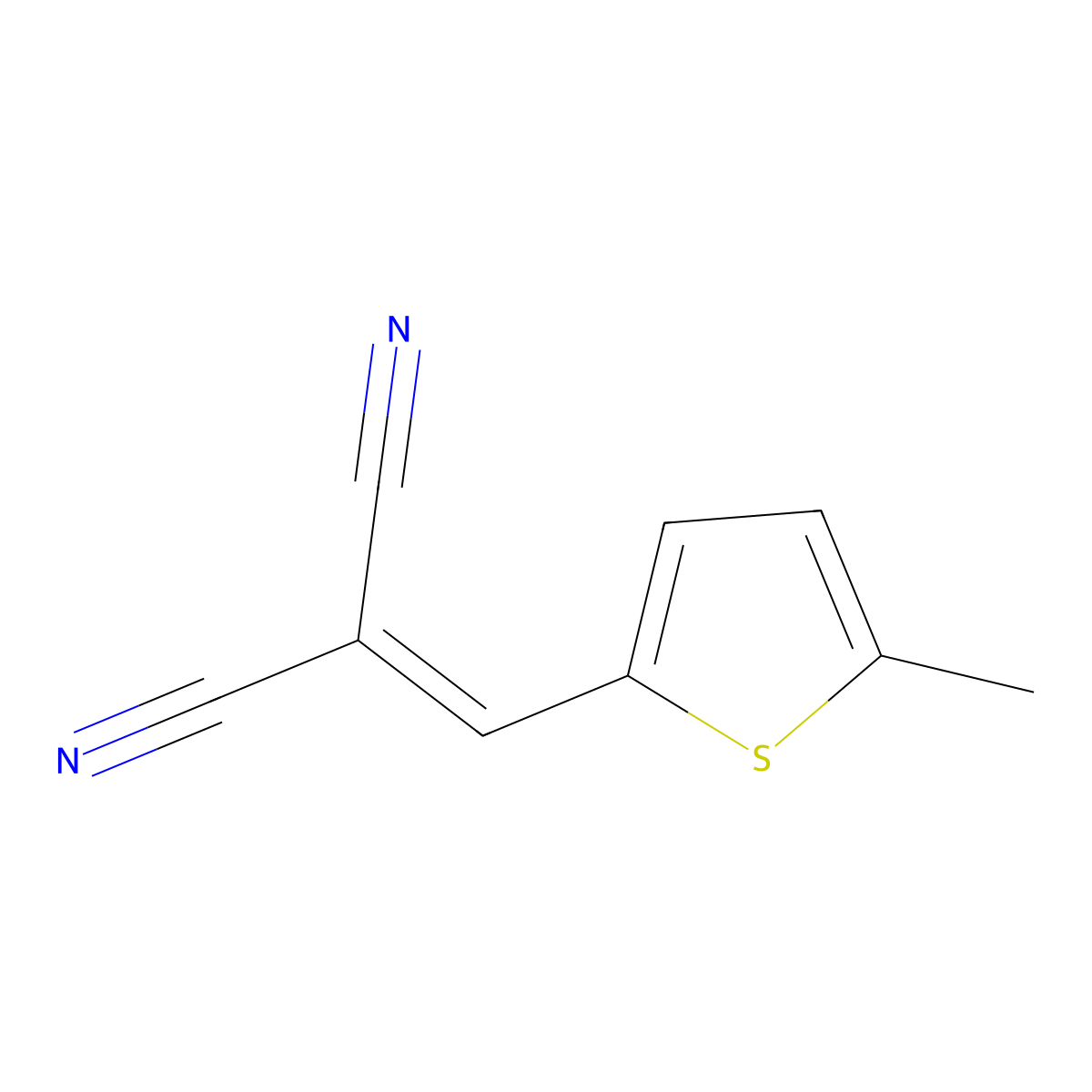[(5-Methyl-2-thienyl)methylene]methane-1,1-dicarbonitrile molecular structure, CAS 81020-77-1