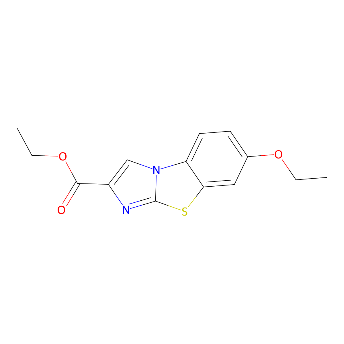 Ethyl 7-ethoxyimidazo[2,1-b][1,3]benzothiazole-2-carboxylate molecular structure, CAS 81022-06-2