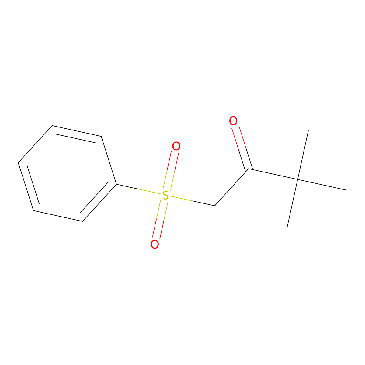 1-(Phenylsulfonyl)pinacolone molecular structure, CAS 81023-75-8
