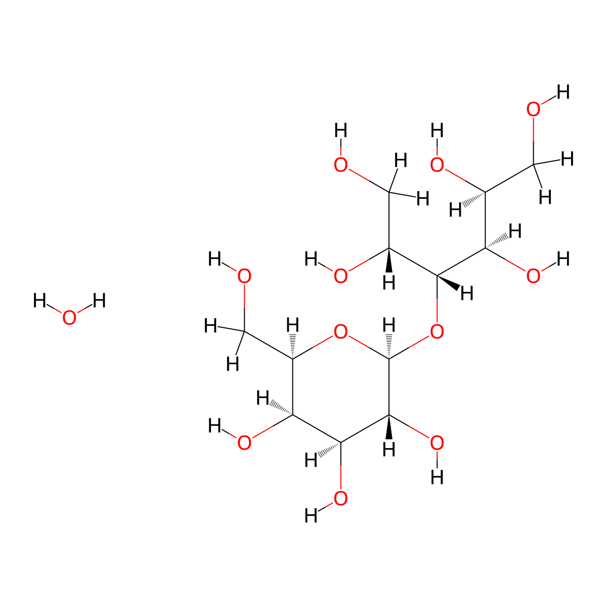 Lactitol Monohydrate molecular structure, CAS 81025-04-9
