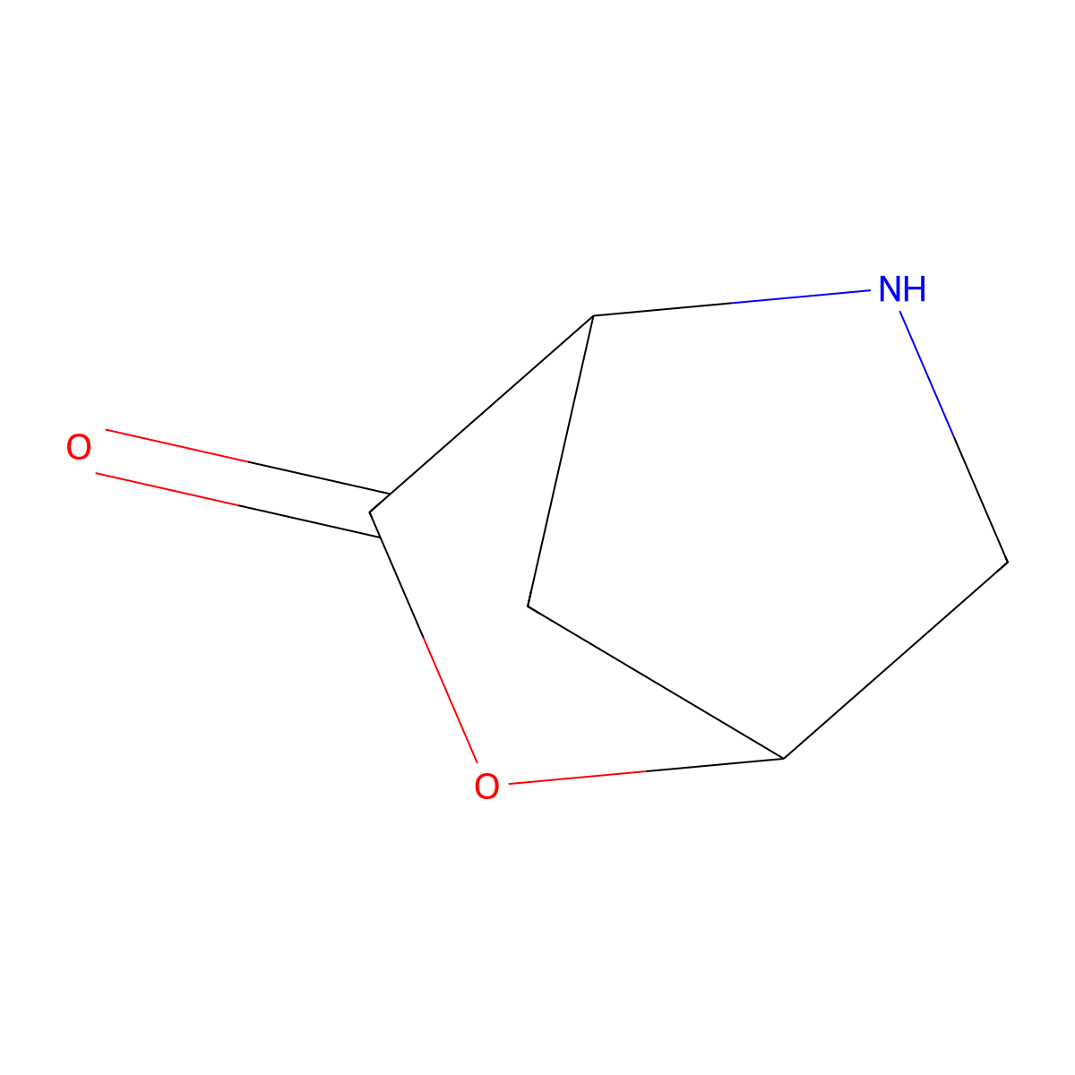 2-Oxa-5-azabicyclo[2.2.1]heptan-3-one molecular structure, CAS 81025-84-5