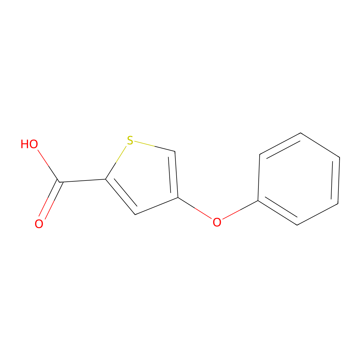 4-Phenoxythiophene-2-carboxylic acid molecular structure, CAS 81028-69-5