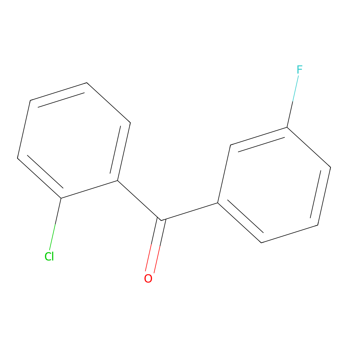 2-Chloro-3'-fluorobenzophenone molecular structure, CAS 81029-87-0
