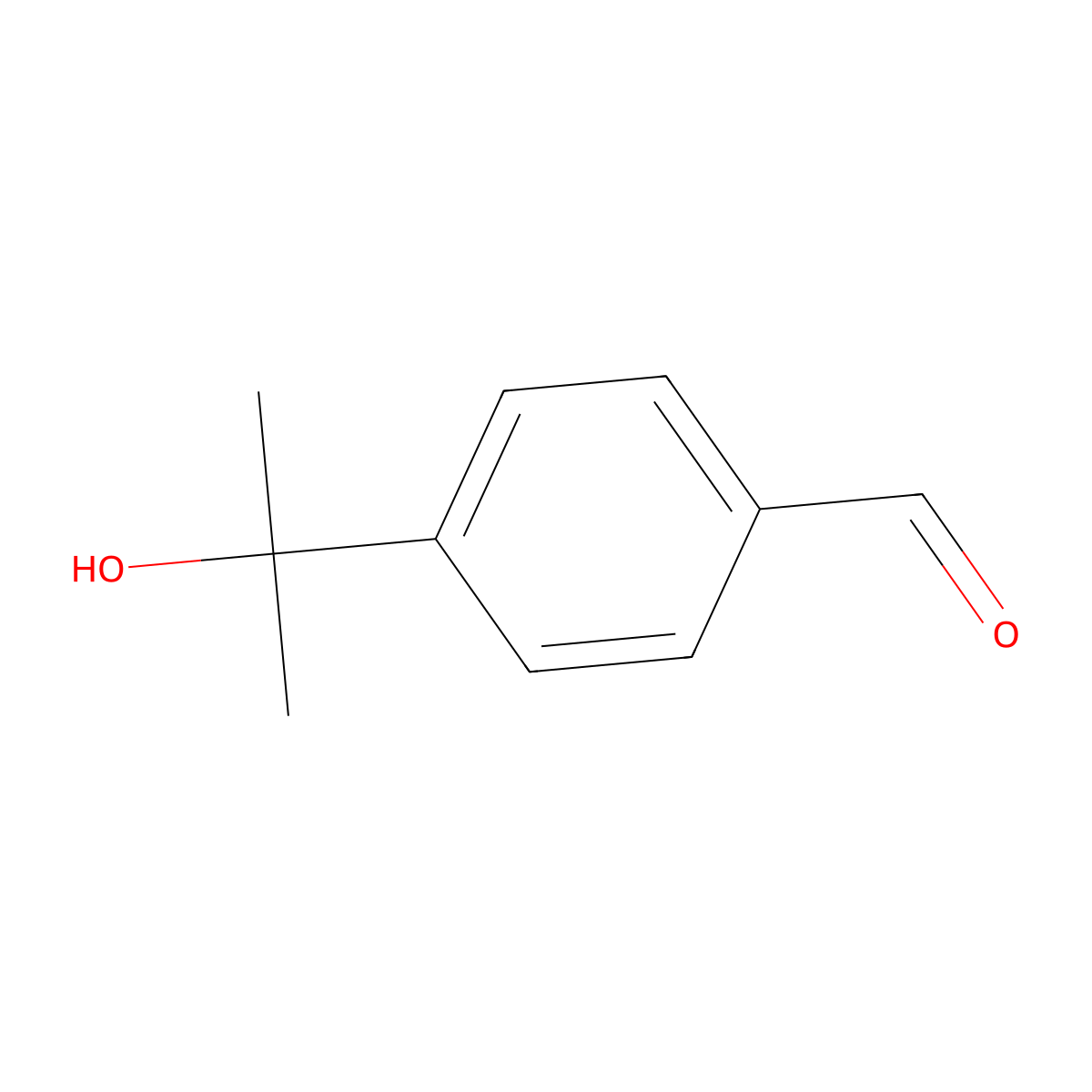 4-(2-Hydroxypropan-2-yl)benzaldehyde molecular structure, CAS 81036-81-9