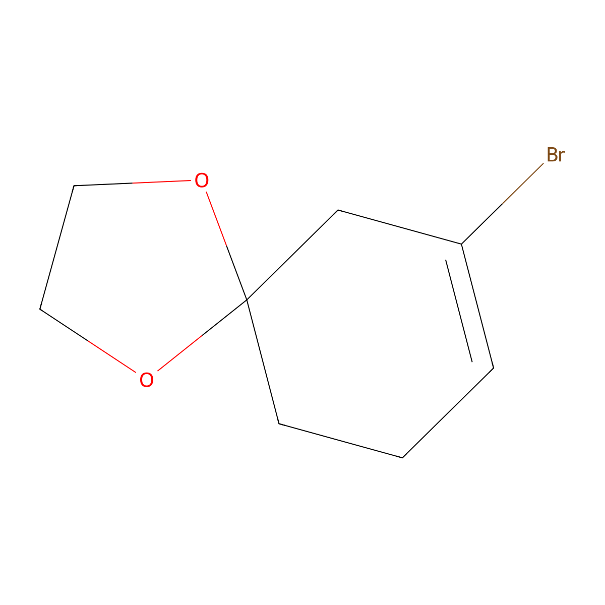 7-Bromo-1,4-dioxaspiro[4.5]dec-7-ene molecular structure, CAS 81036-84-2