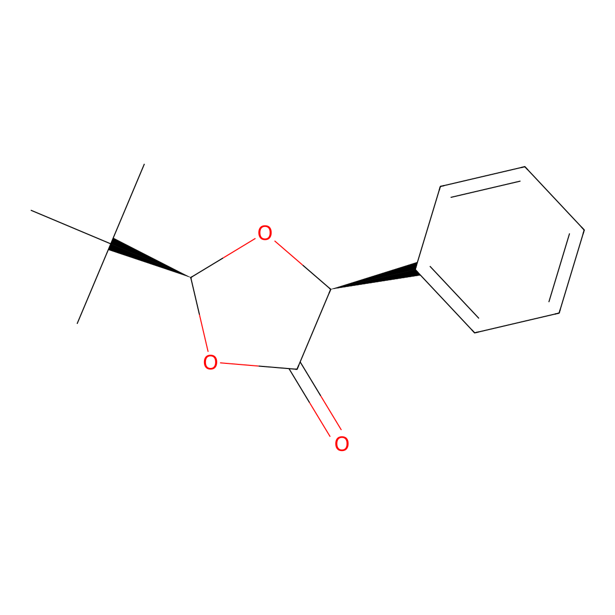(2S,5S)-2-(tert-butyl)-5-phenyl-1,3-dioxolan-4-one molecular structure, CAS 81036-97-7