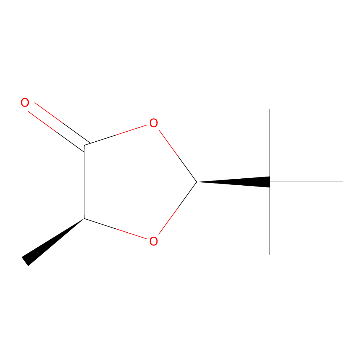 (2S,5S)-2-tert-butyl-5-methyl-1,3-dioxolan-4-one molecular structure, CAS 81037-06-1