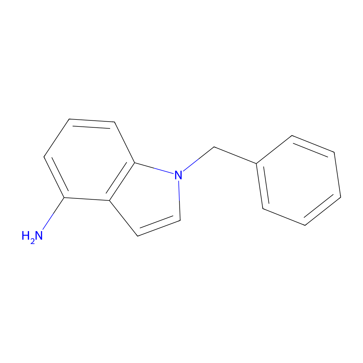 1-benzyl-1H-indol-4-amine molecular structure, CAS 81038-32-6