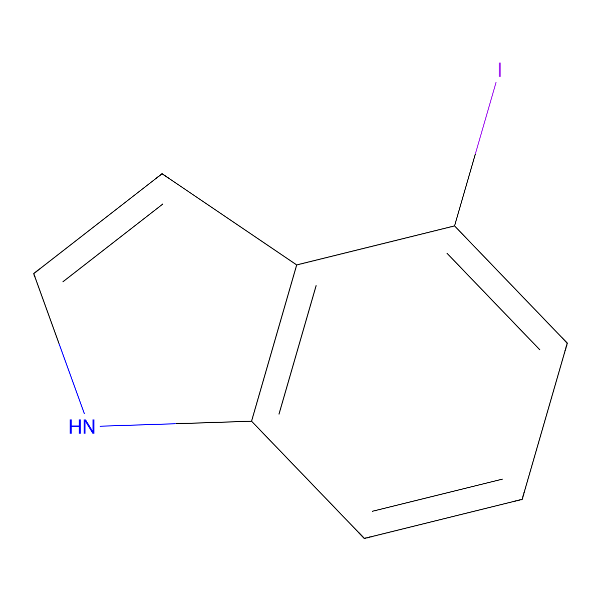 4-iodo-1H-indole molecular structure, CAS 81038-38-2